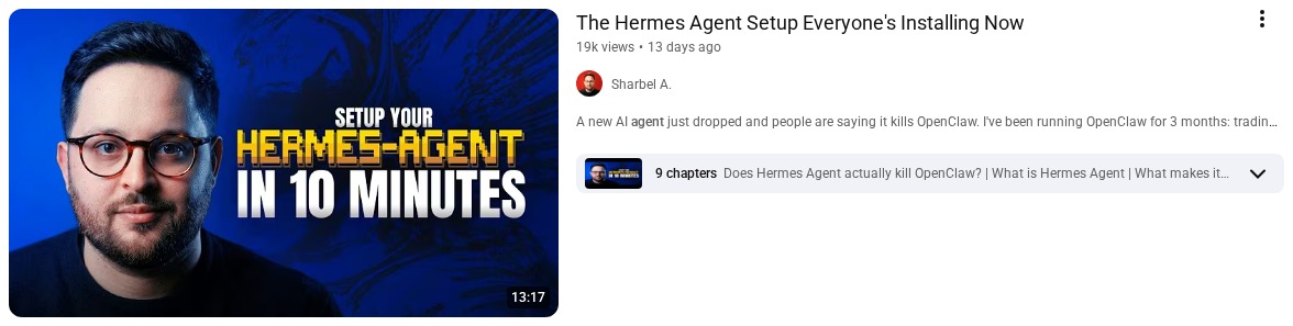 The Hermes Agent Setup Everyone's Installing Now